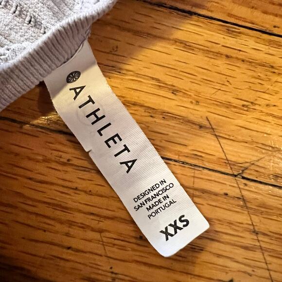 Athleta Shirt Womens XXS Oxygen Tank Top Gray Activewear Performance - Picture 7 of 7